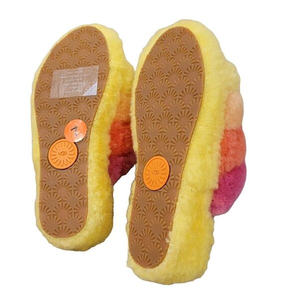 Ugg Fluff Yeah Pride Platform Slippers Size 7 NWOB - Picture 3 of 6